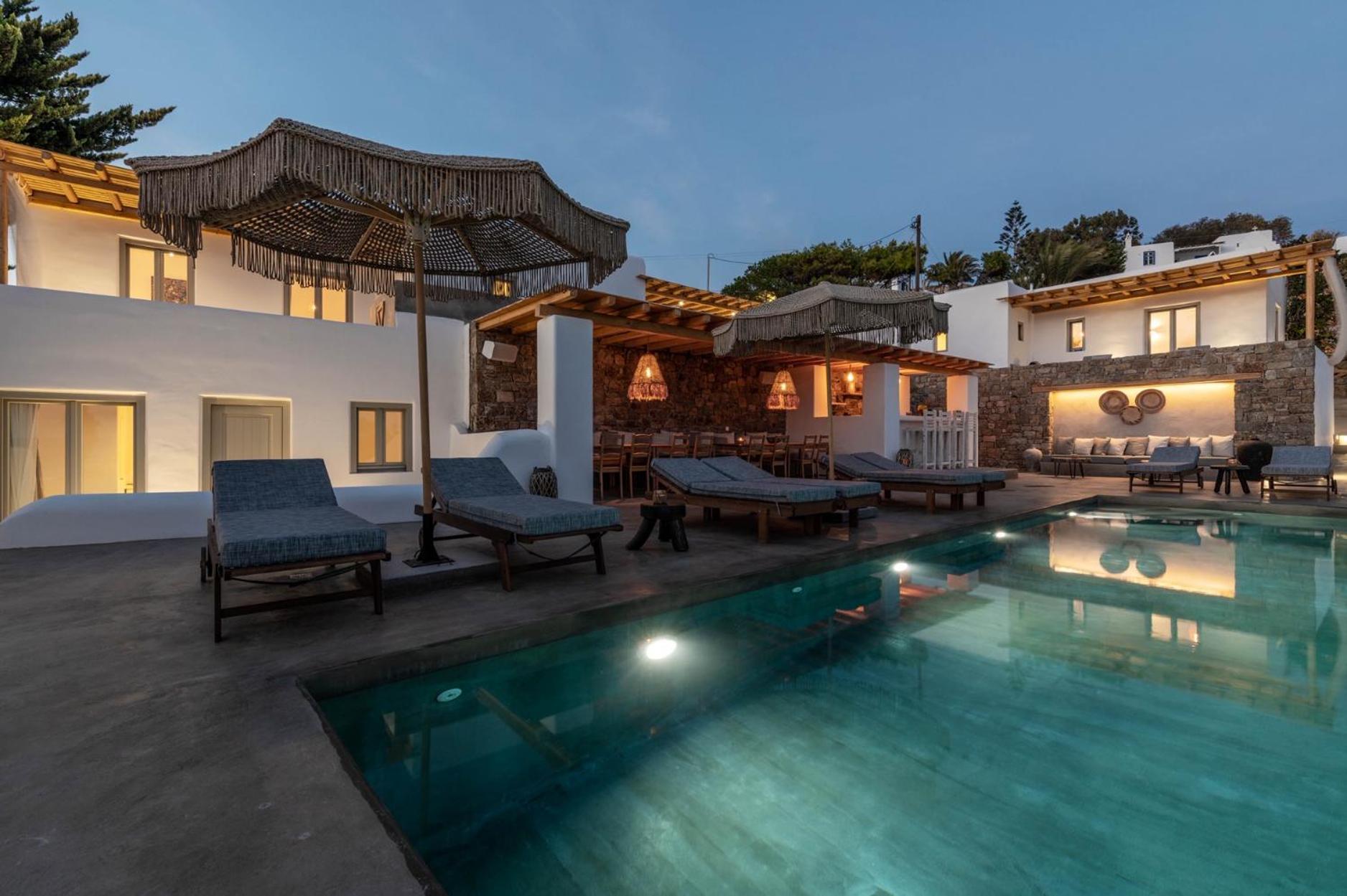 Trinity Mykonos - Beachfront Villa Platys Gialos  Ngoại thất bức ảnh