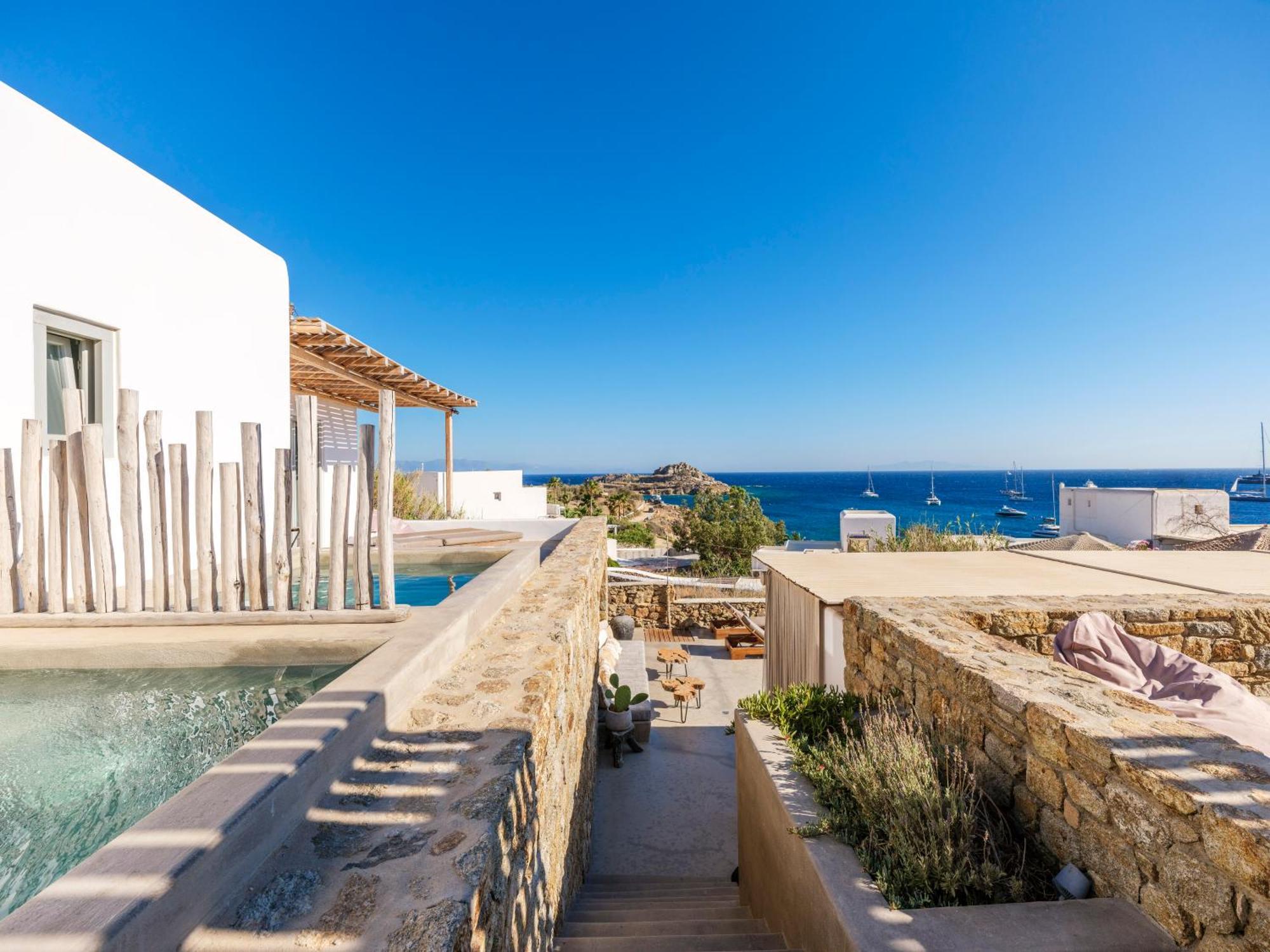 Trinity Mykonos - Beachfront Villa Platys Gialos  Ngoại thất bức ảnh