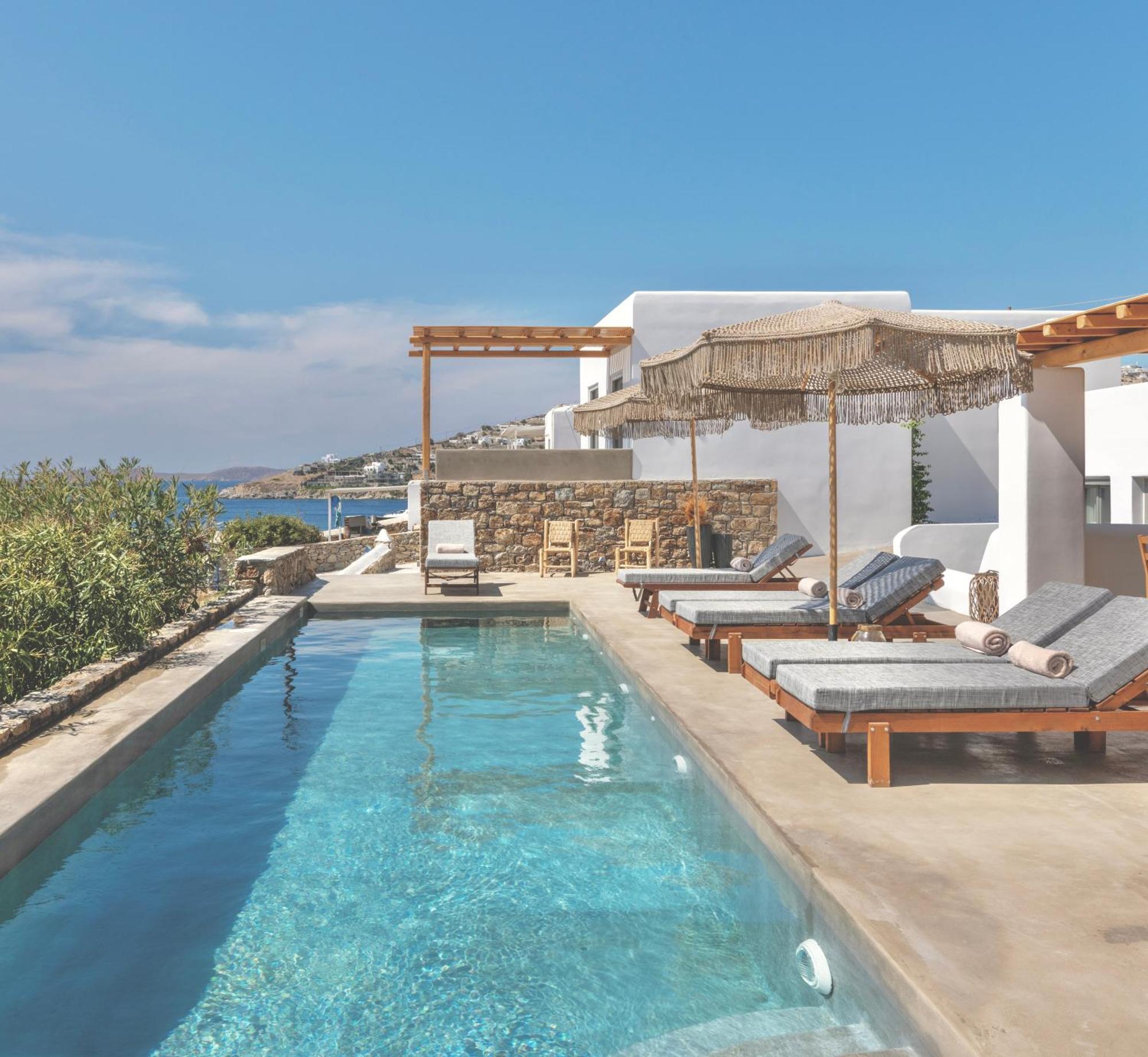 Trinity Mykonos - Beachfront Villa Platys Gialos  Ngoại thất bức ảnh