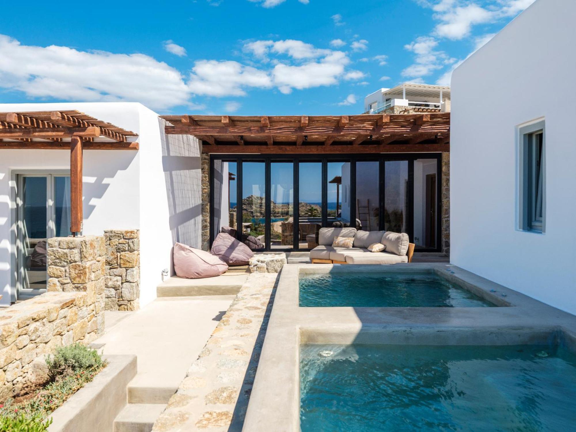 Trinity Mykonos - Beachfront Villa Platys Gialos  Ngoại thất bức ảnh