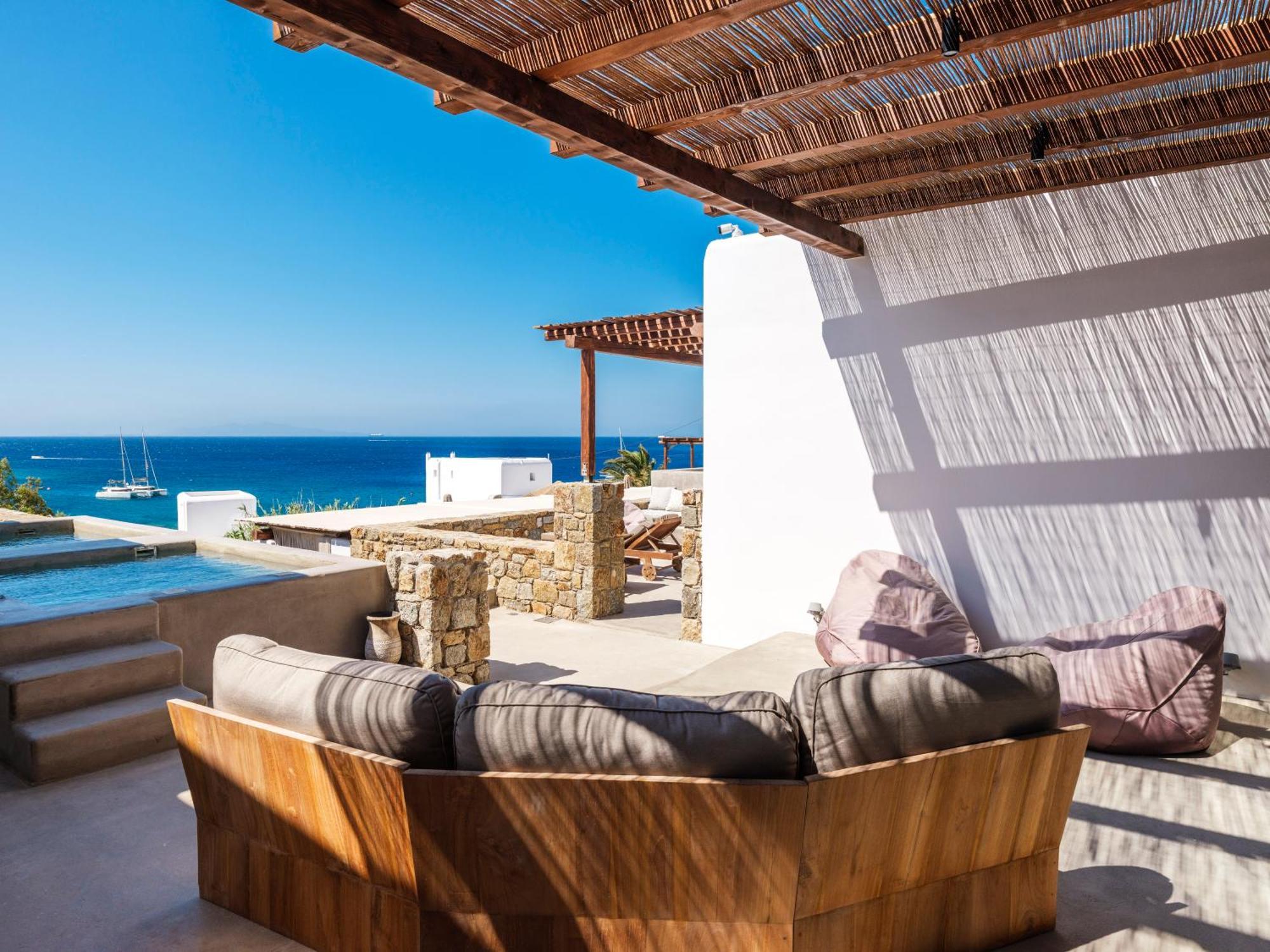 Trinity Mykonos - Beachfront Villa Platys Gialos  Ngoại thất bức ảnh