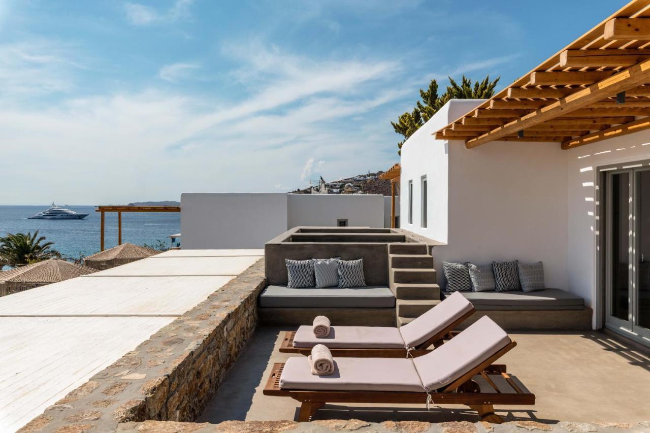 Trinity Mykonos - Beachfront Villa Platys Gialos  Ngoại thất bức ảnh